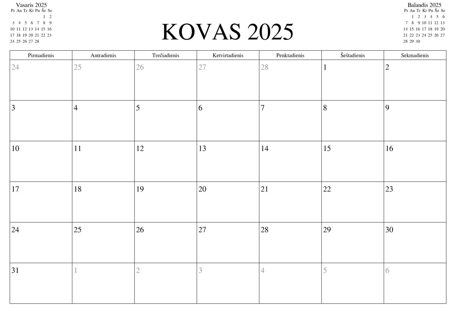 2025 Kalendorius Atsispausdinti 2025 Met Kalendoriai 2025 kalendorius atsispausdinti 2025 met kalendoriai